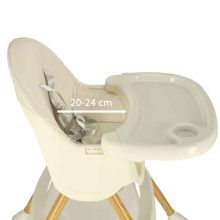 Krémszínű Etetőszék Tárolótálcával