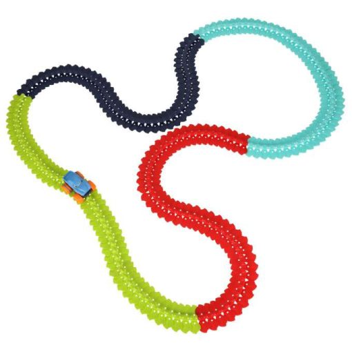 Rugalmas versenypálya, autók, csúszdák, 198 db. 132 cm