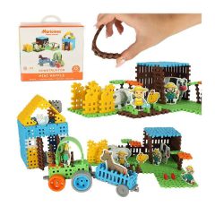   Marioinex Építőelemek Lengyel Mini Gofri Farmer Buborékfólia 185 Elem