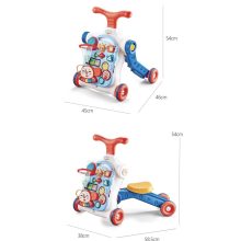  Multifunkciós Járássegítő Tolójárós, Lovagolható Interaktív Asztal 5 Az 1-ben