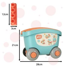 Blokkok Kocsikonténerben Fedővel 32 Elem