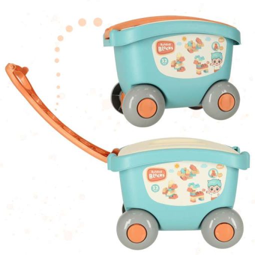 Blokkok Kocsikonténerben Fedővel 32 Elem