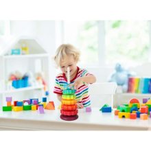 Szivárványtorony Piramis Fogaskerekek Spirális Egymásra Rakása