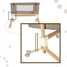 Fa Babaágy, Kerekes Fa Bölcső, Barna Járóka