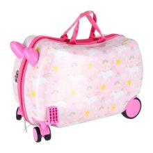 Utazóbőrönd gyerekeknek kerekeken kézipoggyász unikornis