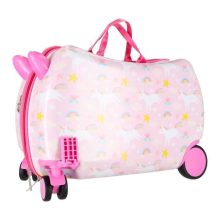 Utazóbőrönd gyerekeknek kerekeken kézipoggyász unikornis