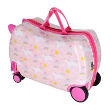 Utazóbőrönd gyerekeknek kerekeken kézipoggyász unikornis