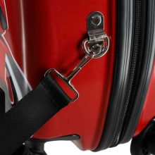 Gyermek utazóbőrönd kerekeken, kézipoggyász motorkerékpárhoz