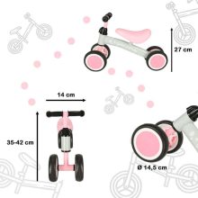 Trike Fix Tiny Négykerekű Futóbicikli, Rózsaszín