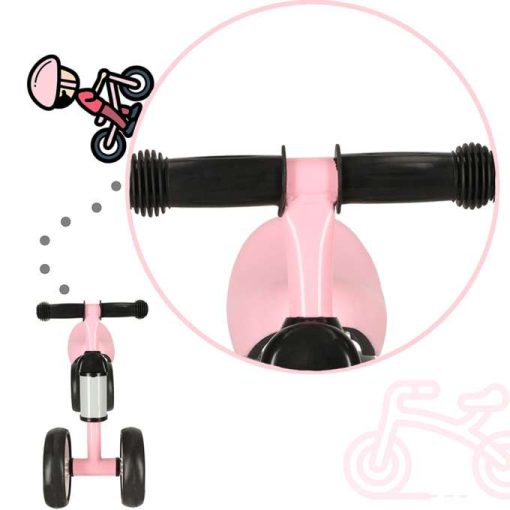 Trike Fix Tiny Négykerekű Futóbicikli, Rózsaszín