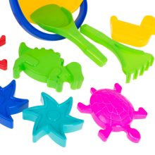 Diplo W-127 Sandbox Játékok Homokozó Vödör Lapát Gereblye Formák 9el.