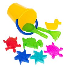 Diplo W-127 Sandbox Játékok Homokozó Vödör Lapát Gereblye Formák 9el.