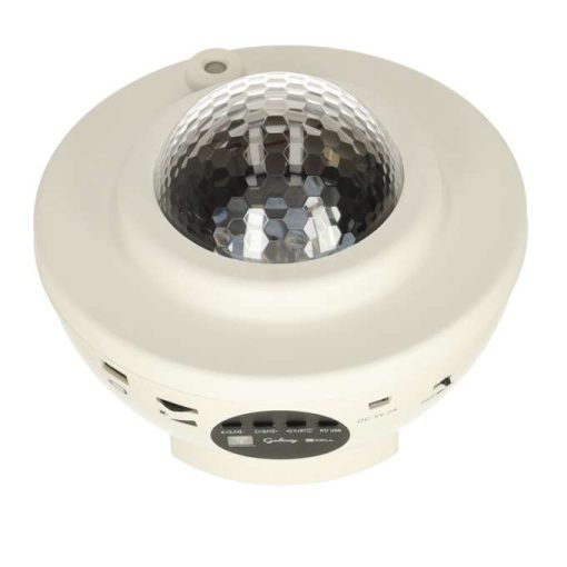 Star Projektor Projektor Éjszakai Lámpa Bluetooth Hangszóró Fehér