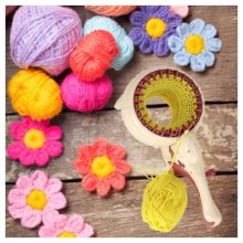 Gyerek Kötőszövőgép Cérna Diy Készlet + Kiegészítők