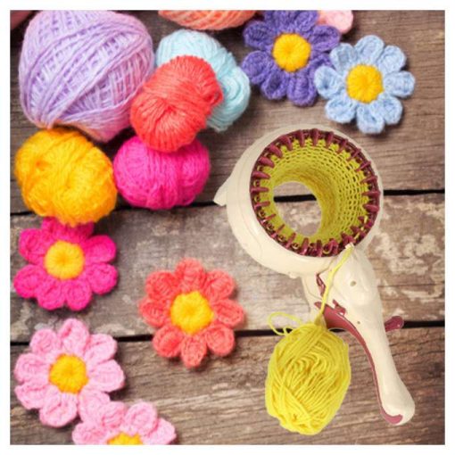 Gyerek Kötőszövőgép Cérna Diy Készlet + Kiegészítők