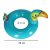 Felfújható tukán úszógyűrű 70 cm max 40 kg