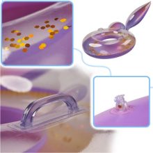 Felfújható úszógyűrű sellő csillogó galaxissal 94 cm XXL max 60kg