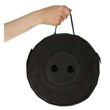 Összecsukható szék, teleszkópos, hordozható turistaszék, fekete, 200 kg