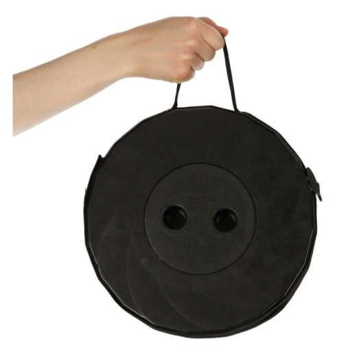 Összecsukható szék, teleszkópos, hordozható turistaszék, fekete, 200 kg