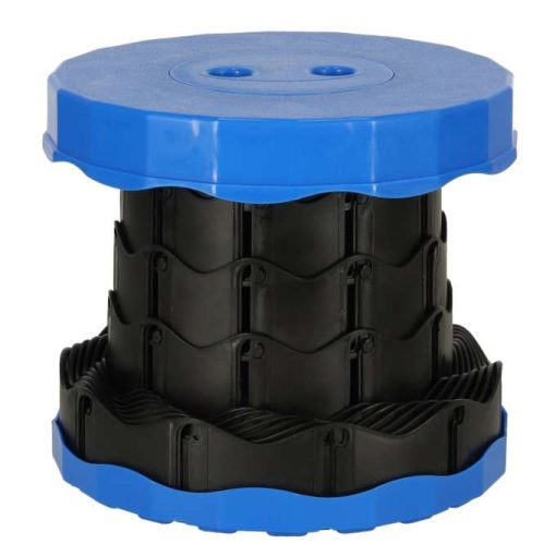 Összecsukható szék teleszkópos turistaszék hordozható kék 200kg