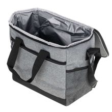 Hőzsák ebédhez, reggelihez, szigetelt strandpiknikhez, 16L, szürke