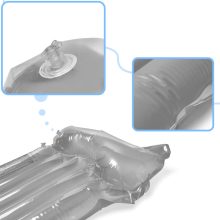 Felfújható strandmatrac úszáshoz a medence vizében BESTWAY 44013 szürke 90kg 183cm