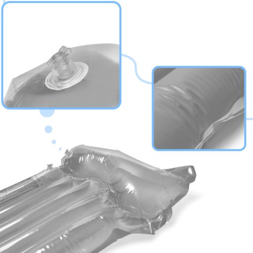 Felfújható strandmatrac úszáshoz a medence vizében BESTWAY 44013 szürke 90kg 183cm