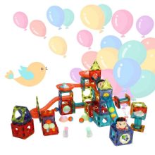 Márvány Mágnesblokkok, Világító Golyós Pálya, 202 Elem