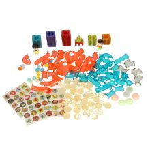 Márvány Mágnesblokkok, Világító Golyós Pálya, 202 Elem