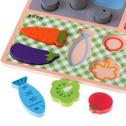 Fa Konyhagarnitúra Tartozékokkal Főzőcskézős Fajáték 