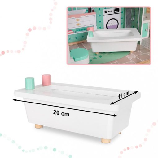 Fa Babaház + Pasztell Bútor 117cm 