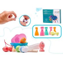 Montessori Horgászhernyó Családi Játék