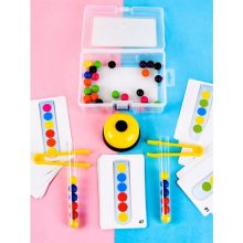  Oktatási Puzzle Színes Montessori Golyókból