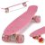   Penny Board Gördeszka Szilikon Kerekekkel, 56 Cm, Led -fény, Világoskék