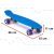   Penny Board Gördeszka Szilikon Kerekekkel, 56 Cm, Led -fény, Világoskék