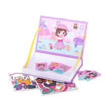 Mágneses Kirakós Öltöztetős Baba 51el.