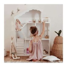 2in1 Babaház Könyvespolc, 116cm Xxl, Fehér