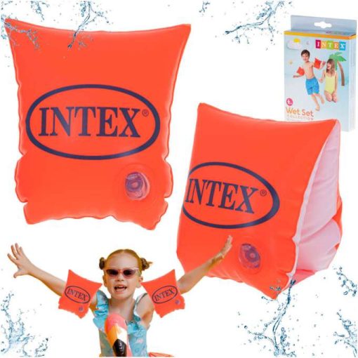 INTEX felfújható úszókarpántok, úszógumik, narancssárga, 3-6 éves korig
