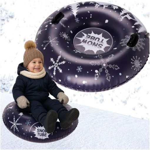 Felfújható szánkó csúszda hóba, kerékkel, gumiabronccsal 110cm x 26cm