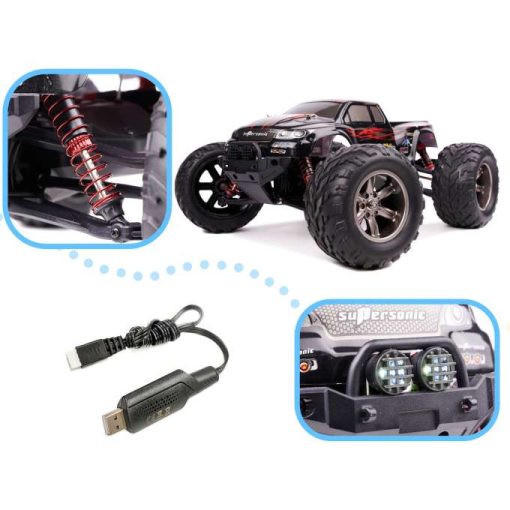 Távirányítós Autó Rc Monster Truck 1:12 2.4ghz X9115 Piros Jobb Változat