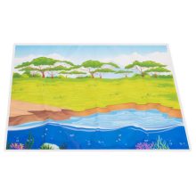 Haszonállatok allat Figurák 7db + Szőnyeg És Kiegészítő Készlet