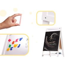 Nagy Xxl-es Fából Készült Mágneses Fehér Krétatábla 115cm