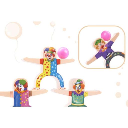 Arcade Játék Torony Egyensúlyozó Blokkok Bohóc 18el.