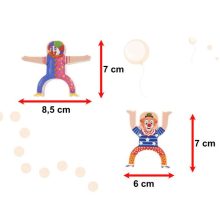 Arcade Játék Torony Egyensúlyozó Blokkok Bohóc 18el.