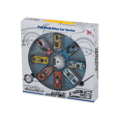 Fém Autó  8 Db-os Készlet