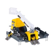 Szállító Teherautó Tir 2in1 Parkoló Vontató + 2 Autó Sárga