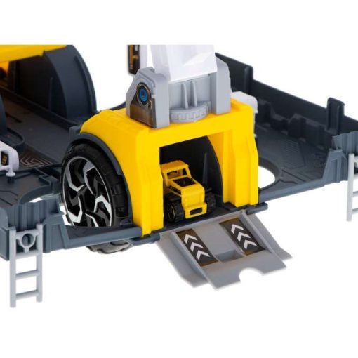 Szállító Teherautó Tir 2in1 Parkoló Vontató + 2 Autó Sárga