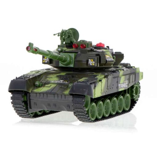 Távirányítós Harckocsi Rc War Tank 9993 2,4 Ghz-es Erdei Álcázás