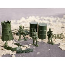 Katonák Katonai Bázis Figurák  114db