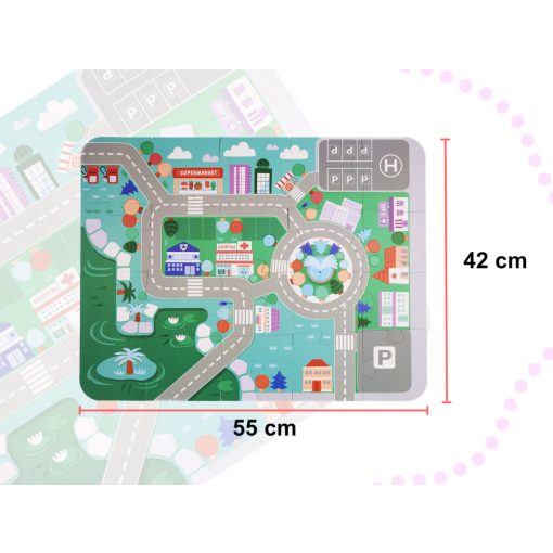 Fa Kockák- Város Építőkockák 120db
